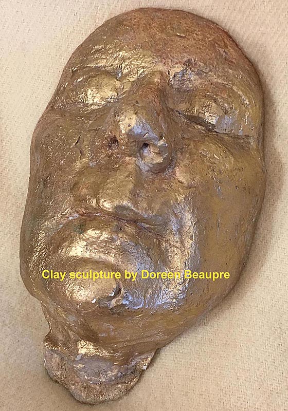 Clay sculpture by Doreen Beaupre