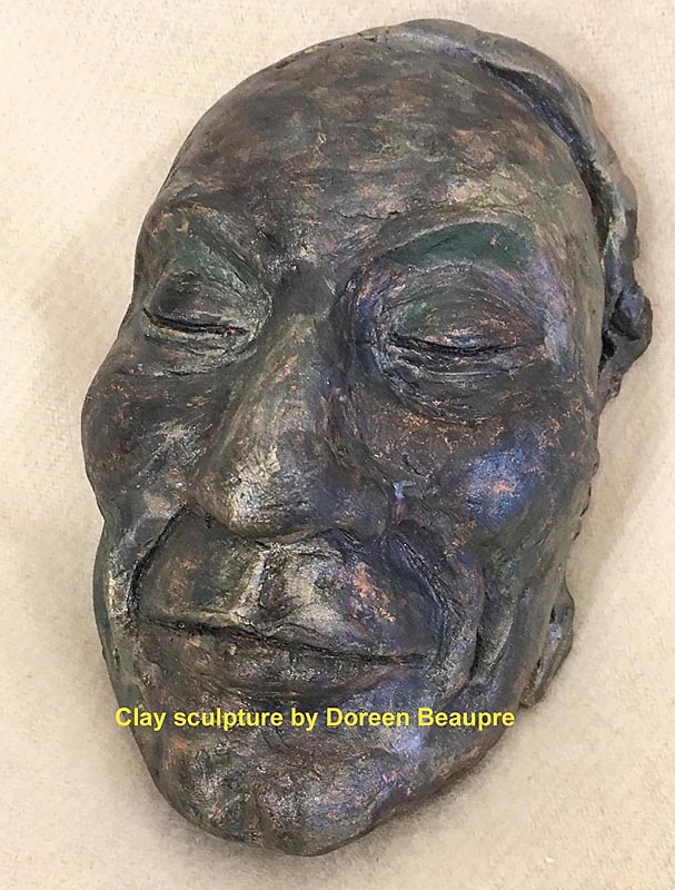 Clay sculpture by Doreen Beaupre