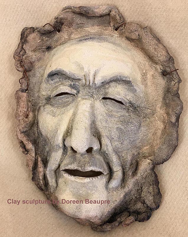 Clay sculpture by Doreen Beaupre