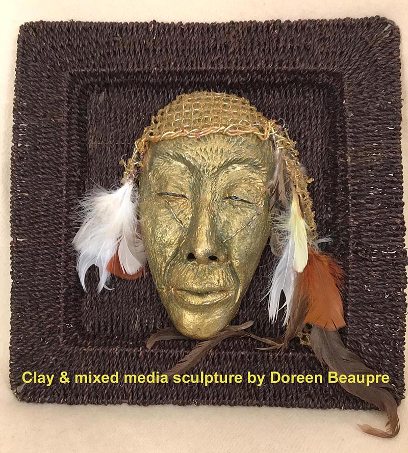 Clay sculpture by Doreen Beaupre