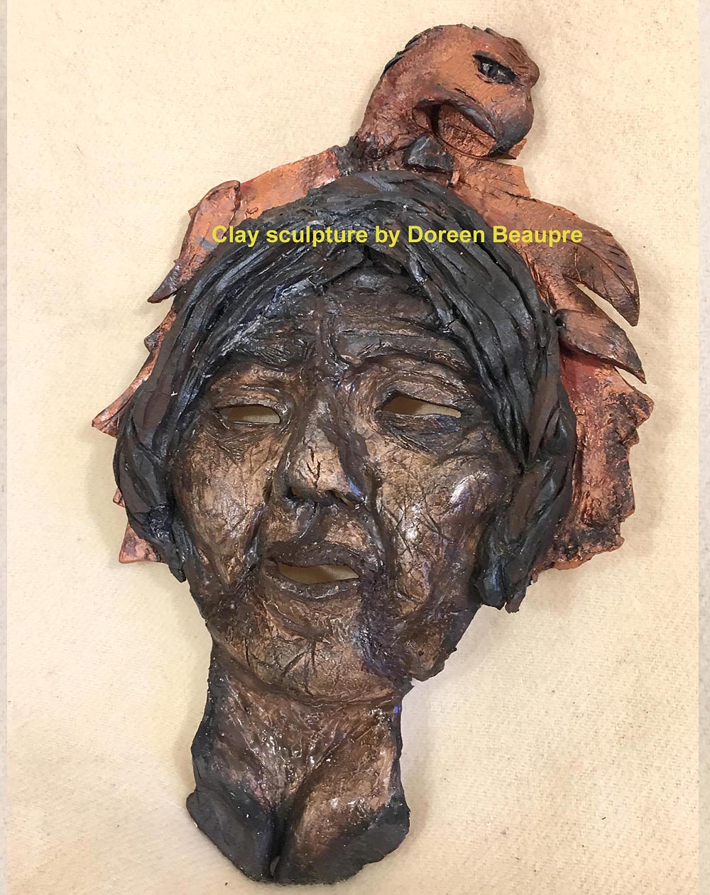 Clay sculpture by Doreen Beaupre