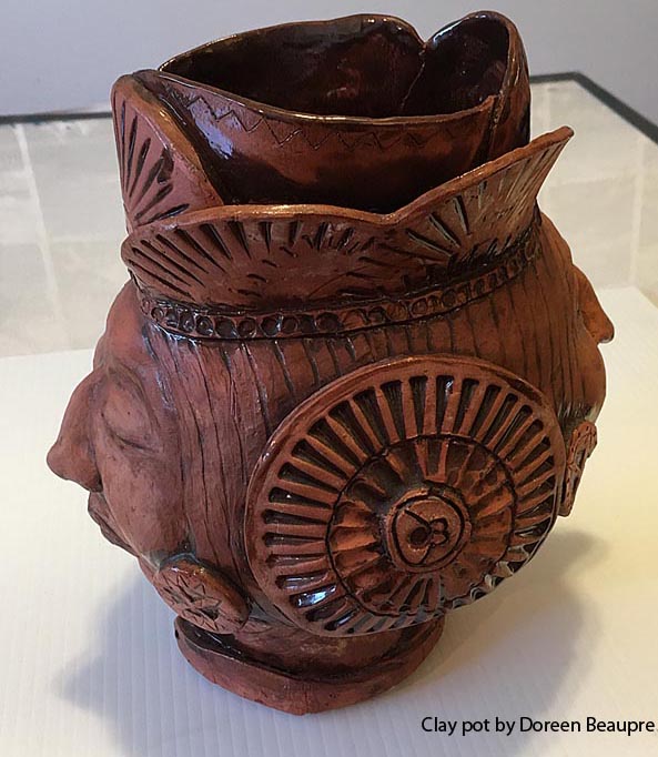 Clay pot by Doreen Beaupre