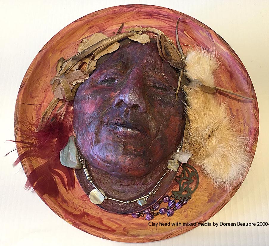 Clay sculpture by Doreen Beaupre