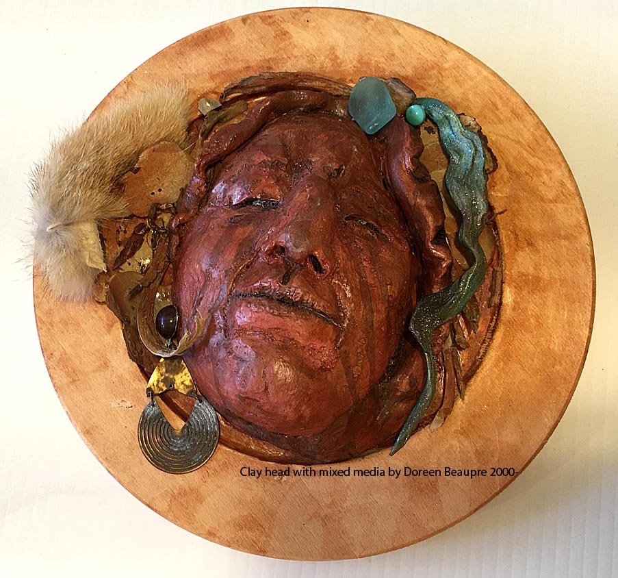 Clay sculpture by Doreen Beaupre