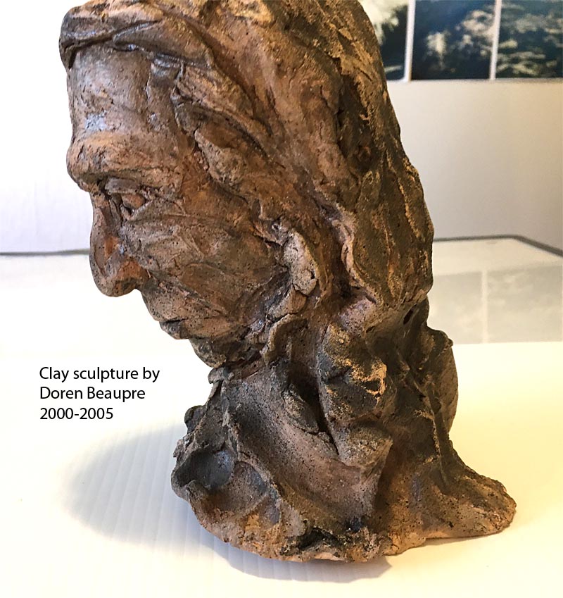 Clay sculpture by Doreen Beaupre