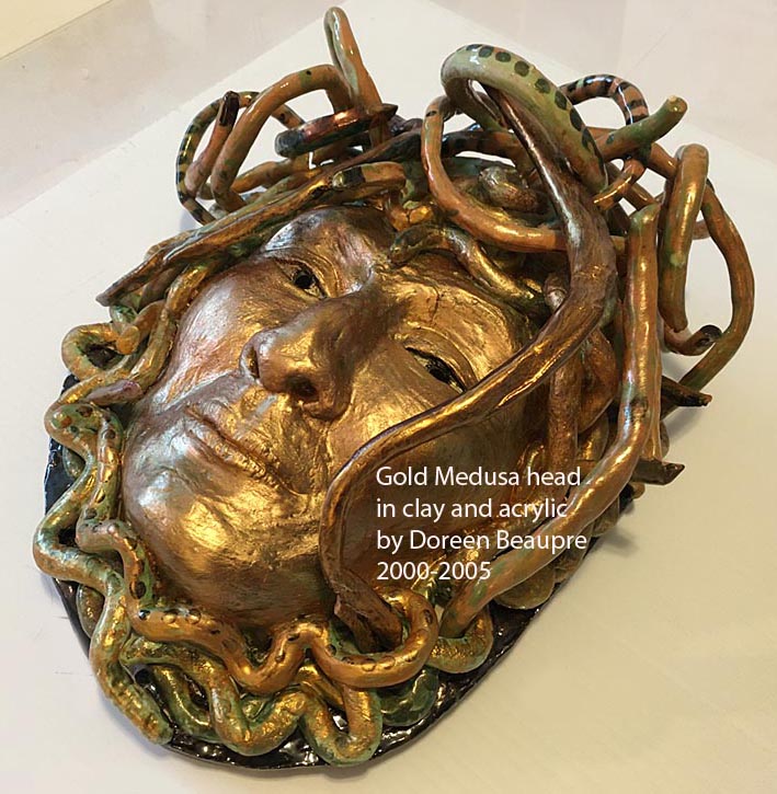 Medusa mask by Doreen Beaupre