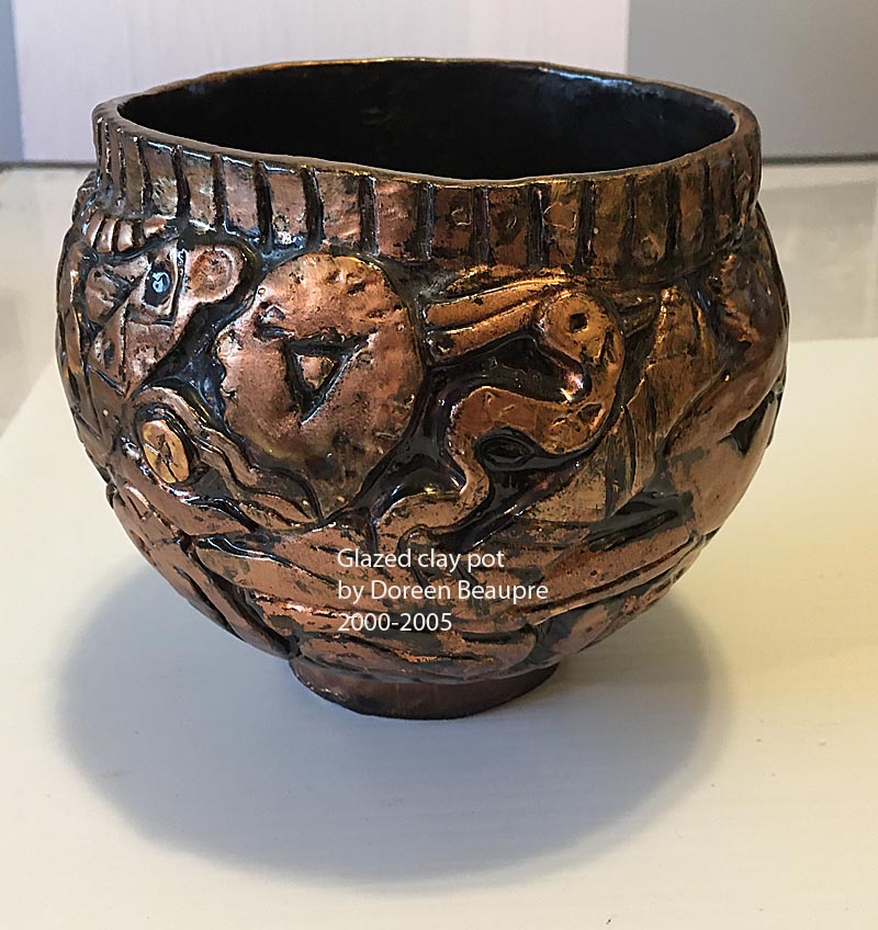 Clay pot by Doreen Beaupre