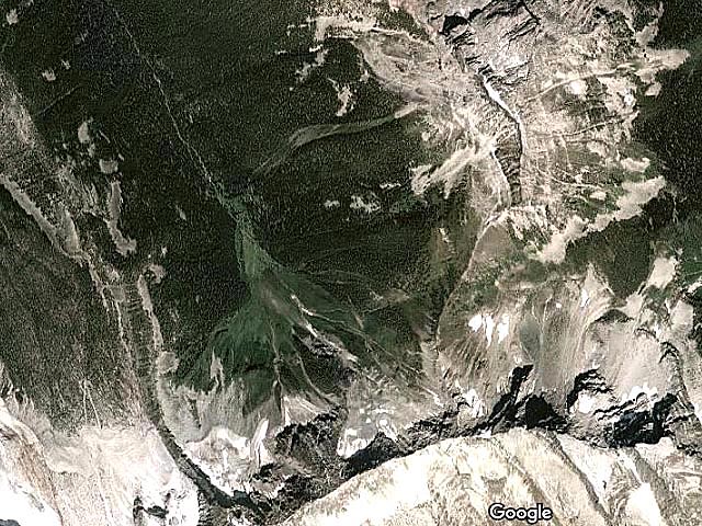 Screen Shots from Google Maps of the Okanagan, BC, Canada